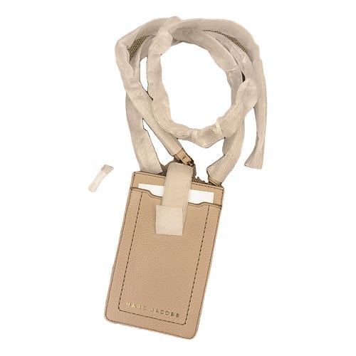 Pre-owned Marc Jacobs Leather Crossbody Bag In Beige