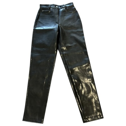Pre-owned Loewe Vegan Leather Trousers In Other