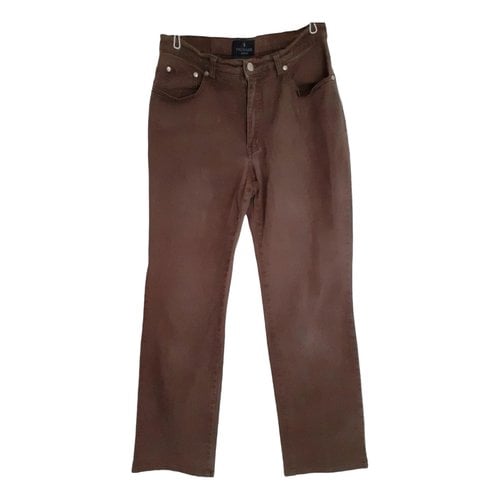 Pre-owned Trussardi Jeans Straight Jeans In Brown