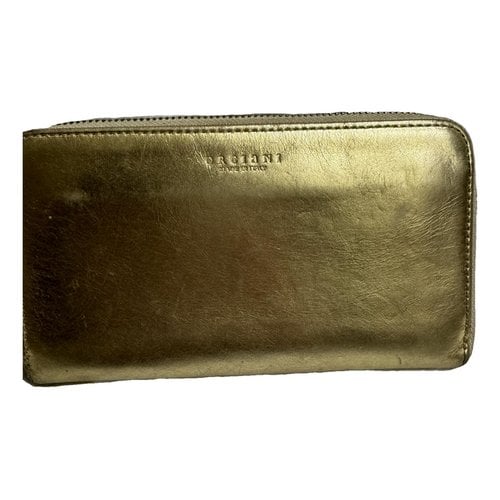 Pre-owned Orciani Leather Wallet In Gold