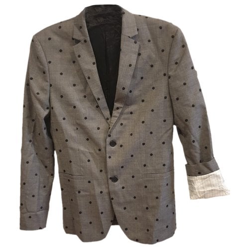 Pre-owned Giambattista Valli Wool Suit In Grey