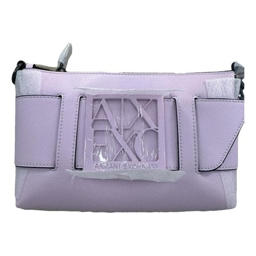 Pre-owned Armani Exchange Handbag In Purple