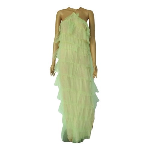 Pre-owned The Bar Maxi Dress In Green