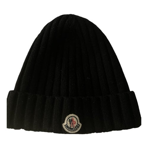 Pre-owned Moncler Beanie In Black