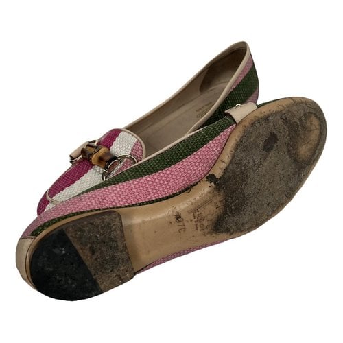 Pre-owned Gucci Cloth Flats In Other