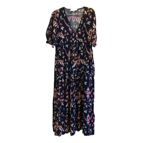 Pre-owned Ba&sh Maxi Dress In Navy