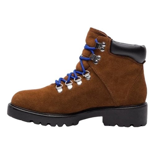 Pre-owned Vagabond Lace Up Boots In Brown