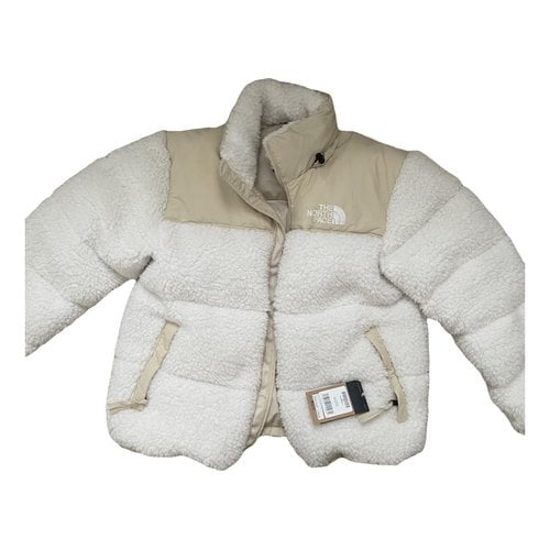 Pre-owned The North Face Faux Fur Jacket In Beige