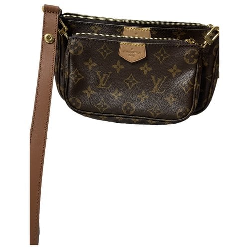 Pre-owned Louis Vuitton Multi Pochette Accessoires Leather Crossbody Bag In Brown