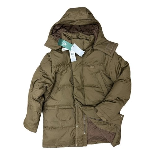 Pre-owned Lacoste Puffer In Brown