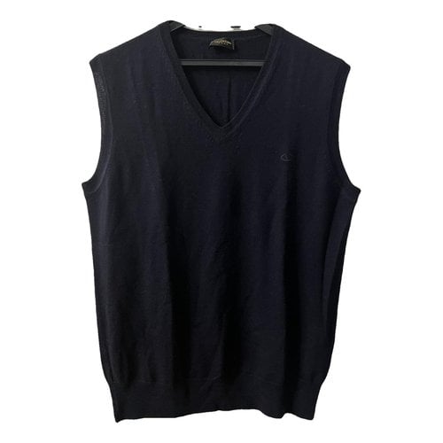 Pre-owned Valentino Wool Vest In Blue