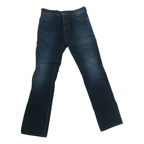 Pre-owned Hugo Boss Straight Jeans In Blue