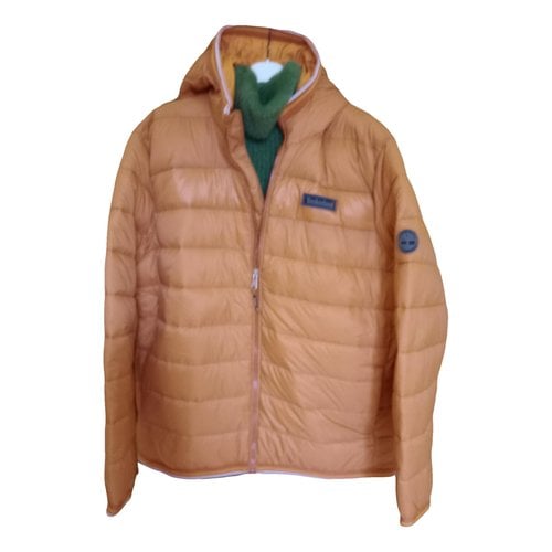 Pre-owned Timberland Puffer In Orange
