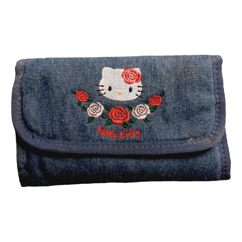 Pre-owned Hello Kitty Wallet In Blue