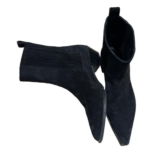 Pre-owned Aeyde Ankle Boots In Black