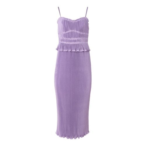 Pre-owned Derek Lam Silk Mid-length Dress In Purple