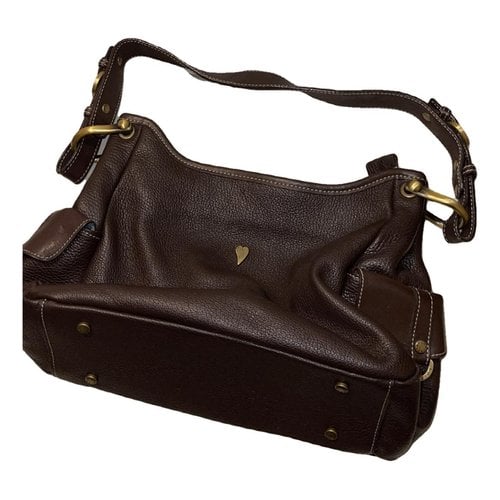 Pre-owned Lancaster Leather Handbag In Brown