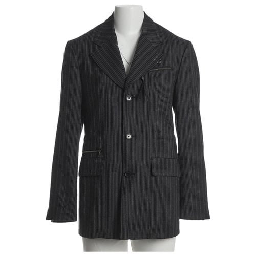 Pre-owned Ferragamo Wool Jacket In Grey