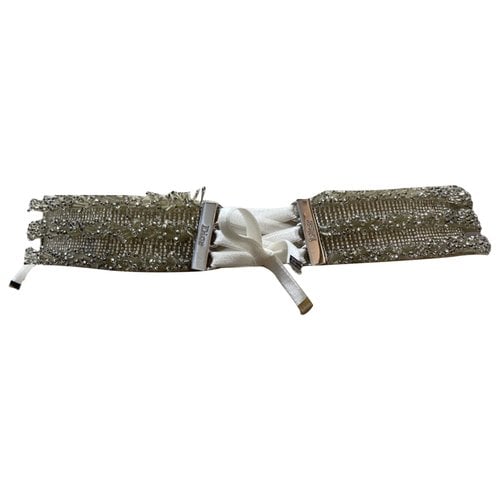 Pre-owned Dior Belt In White