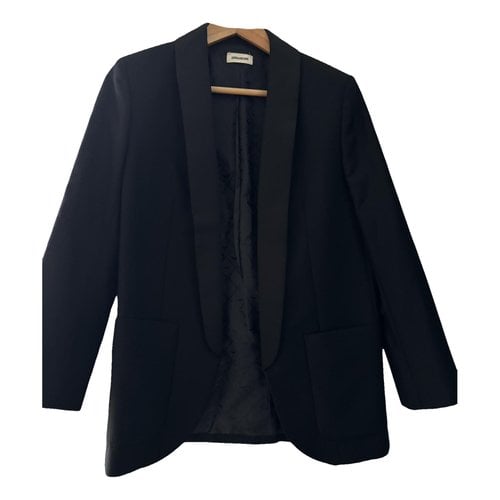 Pre-owned Zadig & Voltaire Wool Blazer In Black