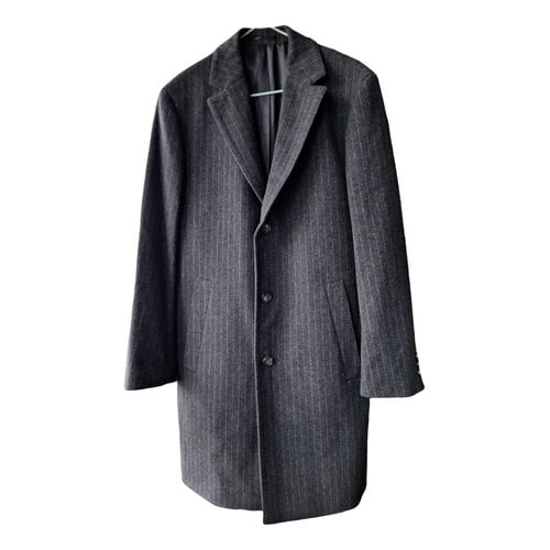Pre-owned Hugo Boss Cashmere Coat In Grey