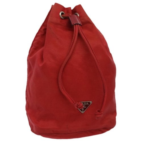 Pre-owned Prada Clutch Bag In Red