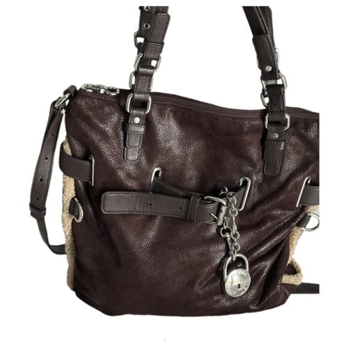 Pre-owned Calvin Klein Jeans Est.1978 Leather Handbag In Brown