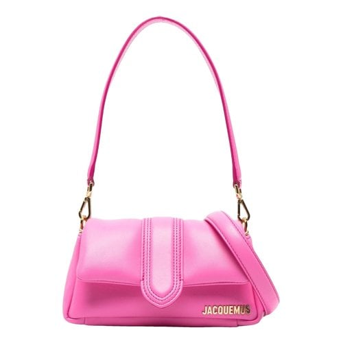 Pre-owned Jacquemus Bambimou Leather Handbag In Pink
