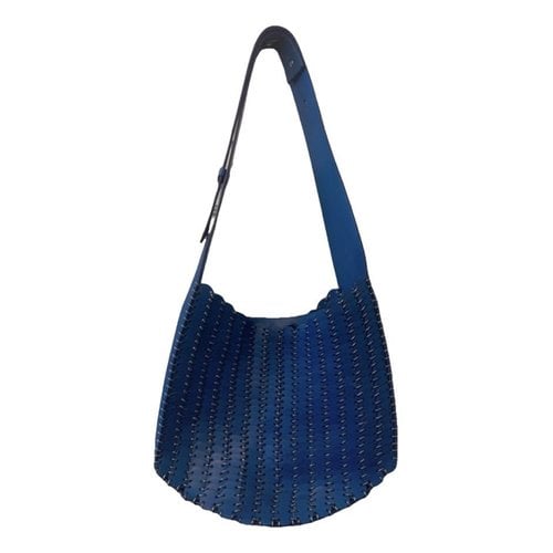 Pre-owned Paco Rabanne Leather Handbag In Blue
