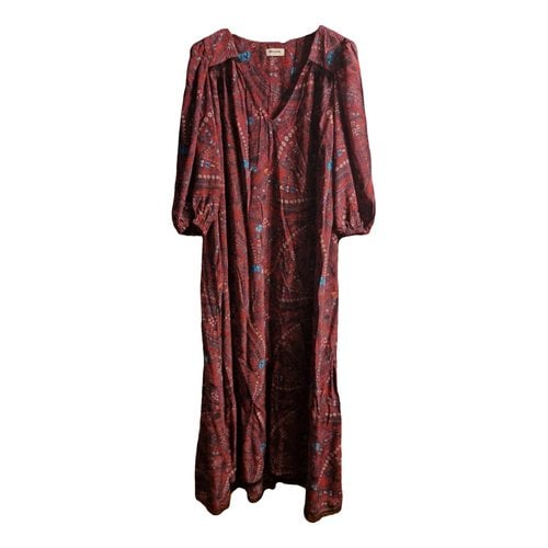 Pre-owned Zadig & Voltaire Maxi Dress In Burgundy