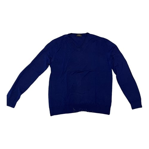 Pre-owned Paul Smith Wool Pull In Blue