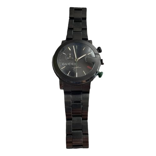 Pre-owned Gucci G-chrono Watch In Black