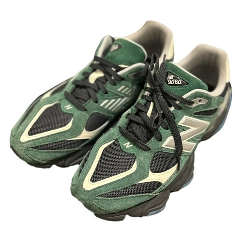Pre-owned New Balance Leather High Trainers In Green