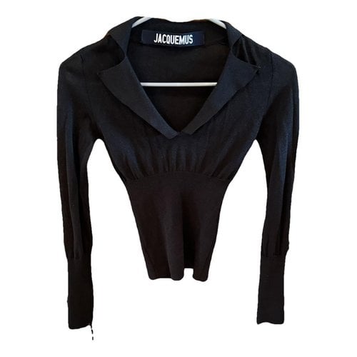 Pre-owned Jacquemus Jersey Top In Anthracite