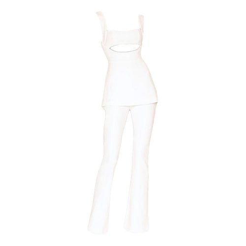 Pre-owned Misha Collection Jumpsuit In White