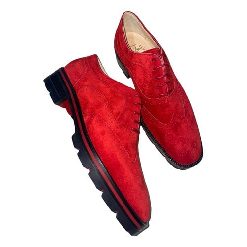Pre-owned Christian Louboutin Trainers In Red
