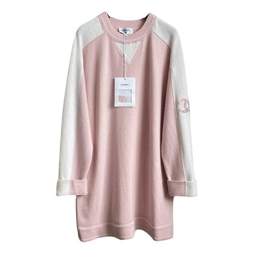 Pre-owned Chanel Cashmere Sweatshirt In Pink