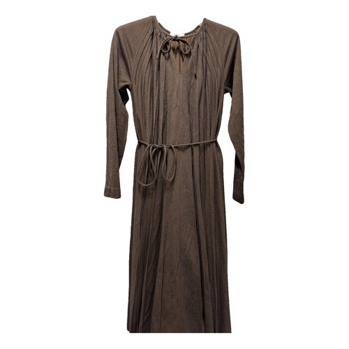 Pre-owned Celine Maxi Dress In Brown