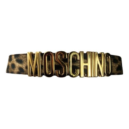 Pre-owned Moschino Cloth Belt In Multicolour