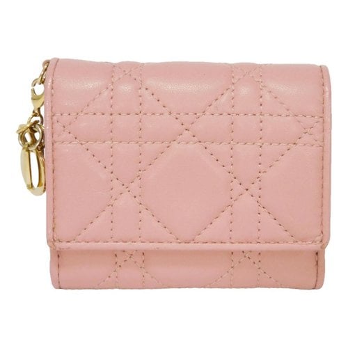 Pre-owned Dior Leather Purse In Pink