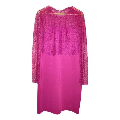 Pre-owned Emilio Pucci Lace Mid-length Dress In Pink