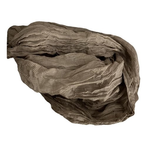 Pre-owned Allude Scarf In Beige
