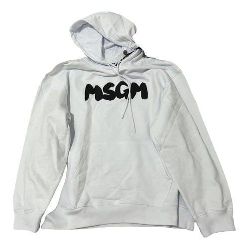 Pre-owned Msgm T-shirt In White