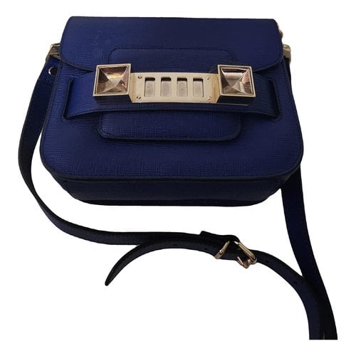 Pre-owned Proenza Schouler Ps11 Leather Handbag In Blue
