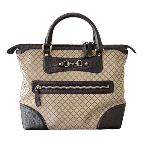 Pre-owned Gucci Catherine Tote In Brown