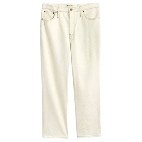 Pre-owned Madewell Bootcut Jeans In Beige