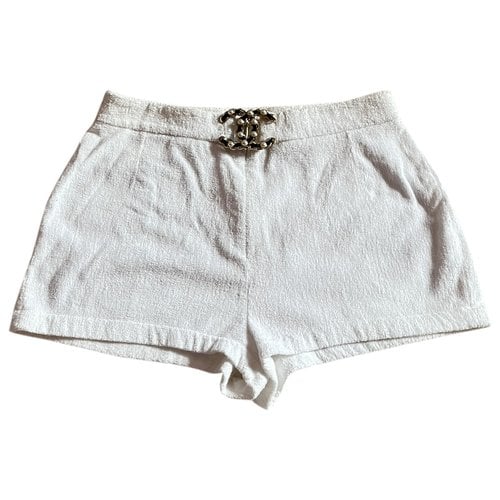 Pre-owned Chanel Shorts In White