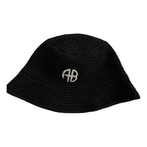 Pre-owned Anine Bing Hat In Black