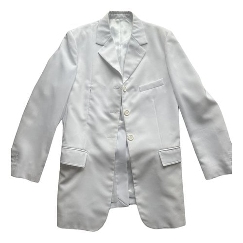 Pre-owned Celine Suit Jacket In White