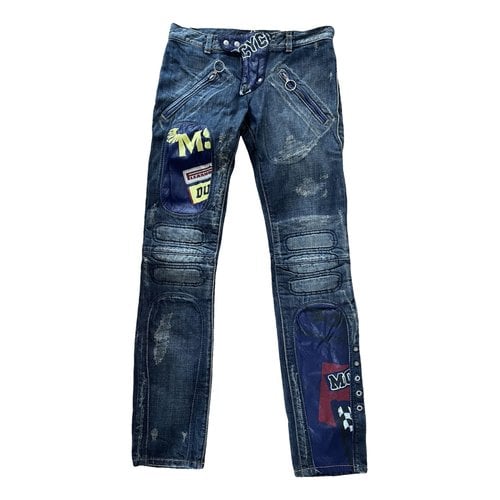 Pre-owned Miss Sixty Slim Jeans In Navy